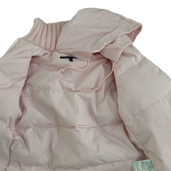 Lili GAUFRETTE WINTER LONG COAT WITH ZIPPER AND HIDDEN NYLON HOOD SZ: 6 - Picture 4 of 5